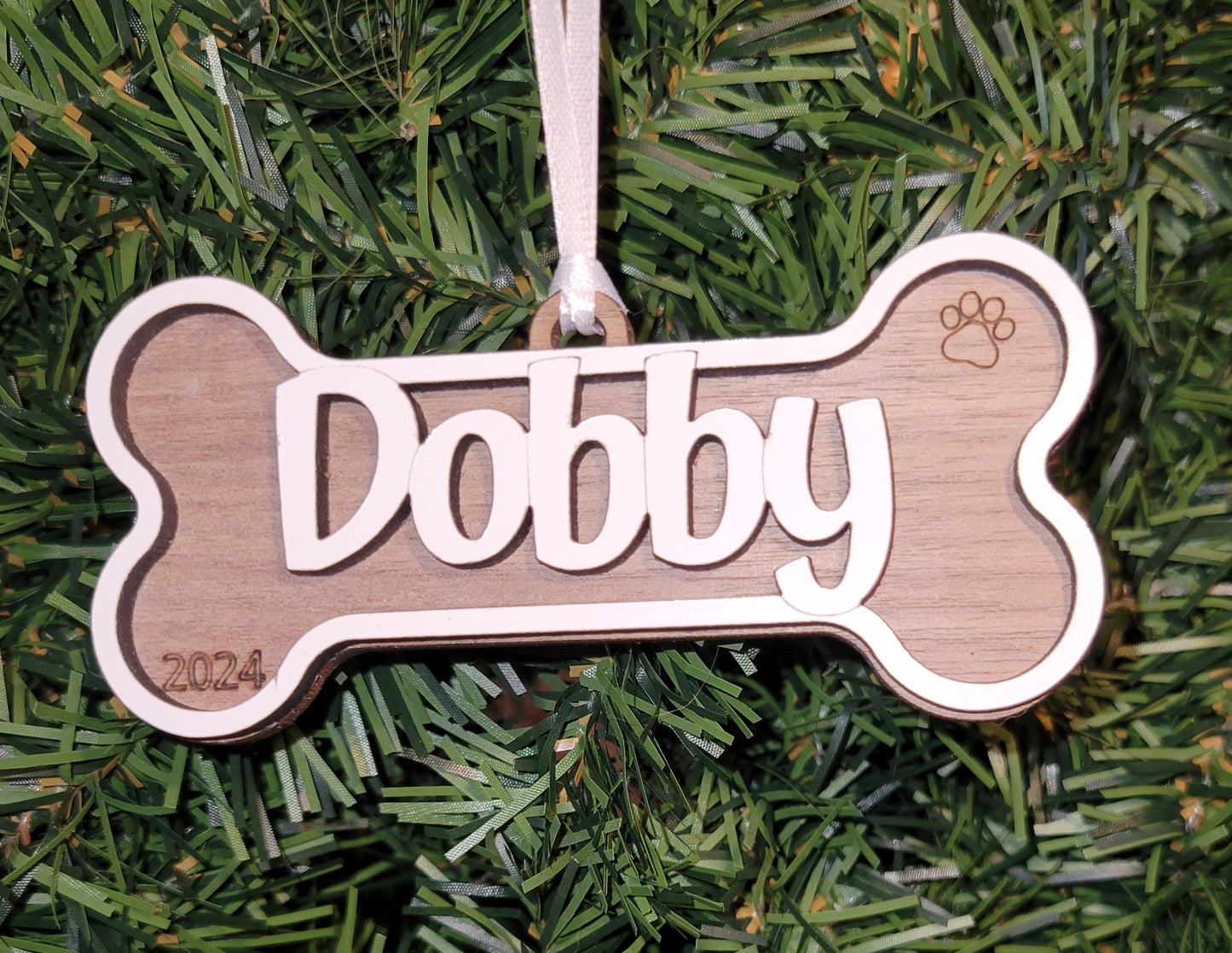 Personalized Dog Bone Ornament