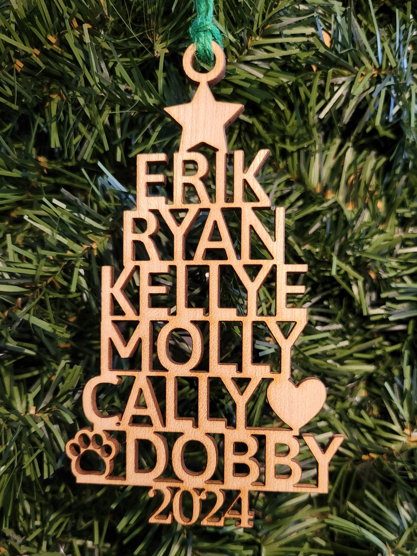 Personalized Family Tree Ornament