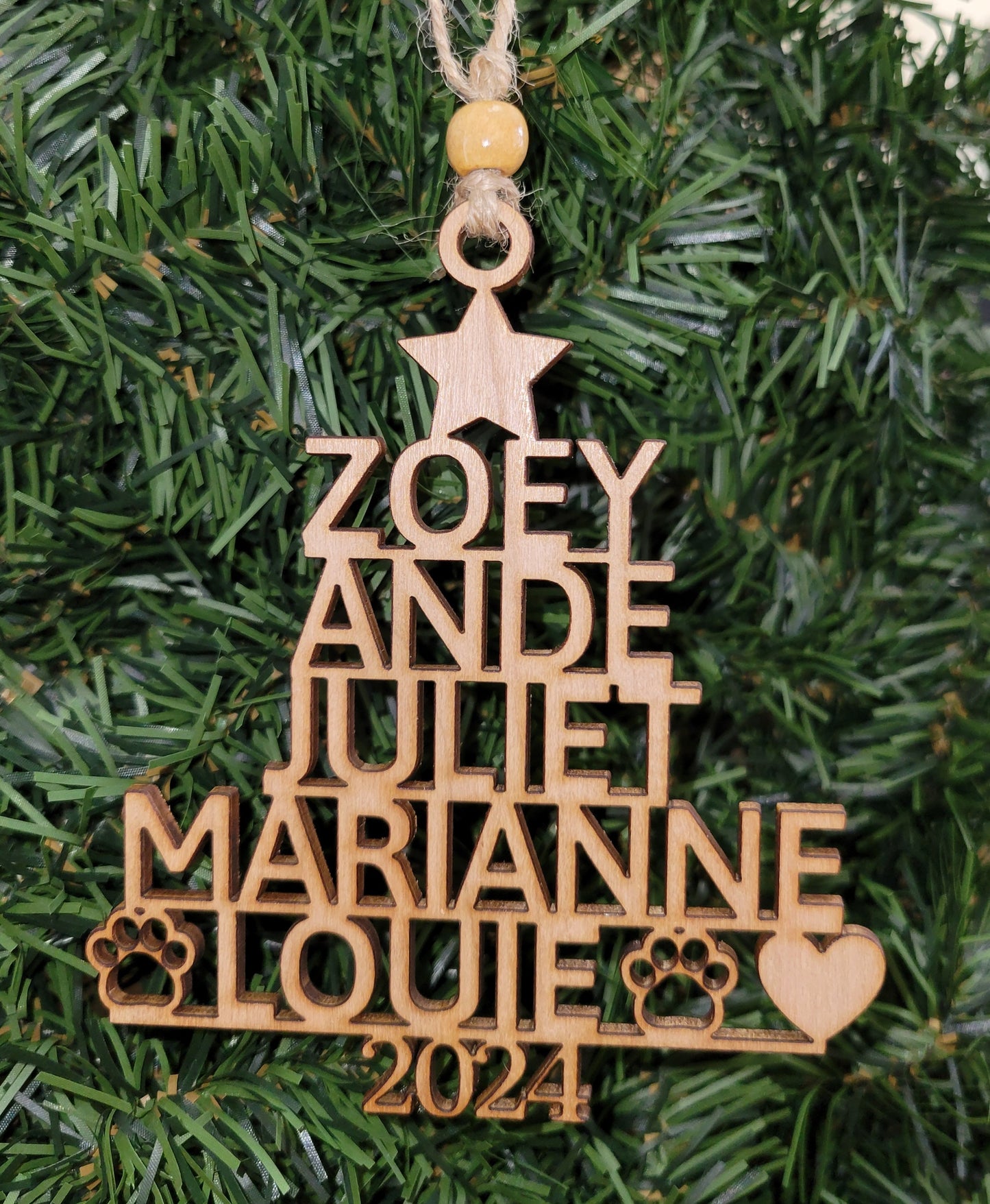 Personalized Family Tree Ornament